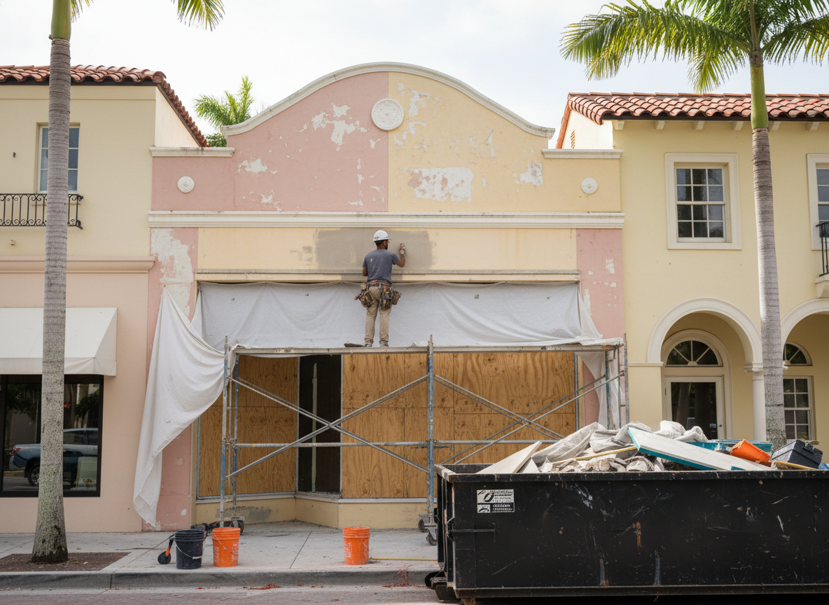 Retail Construction in Worth Avenue District
